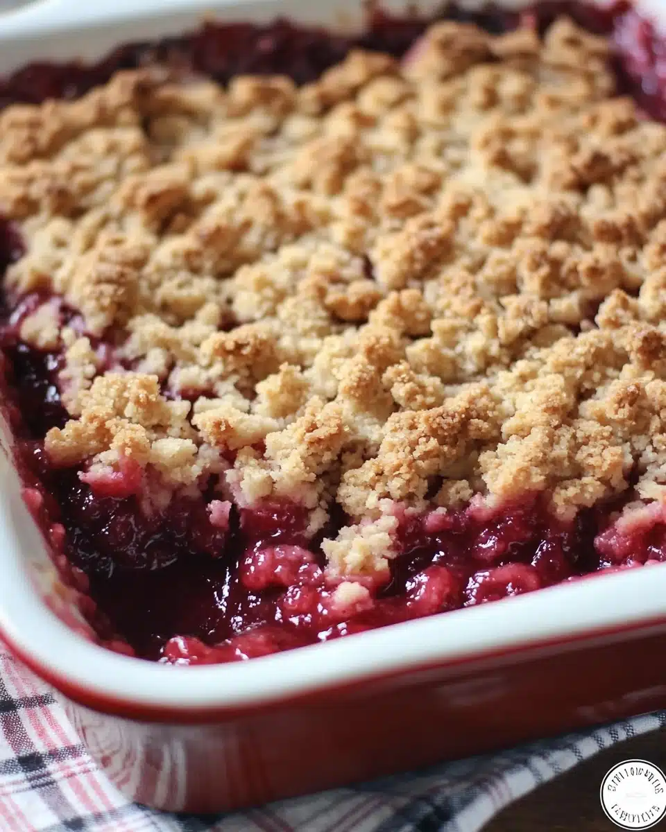 Strawberry Rhubarb Crumble Recipe