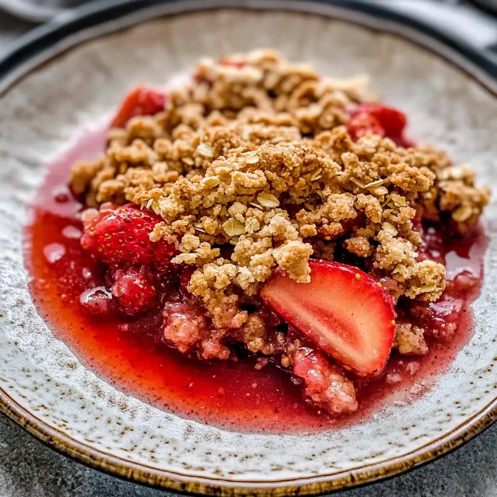 Strawberry Rhubarb Crumble Recipe - Recipe Image