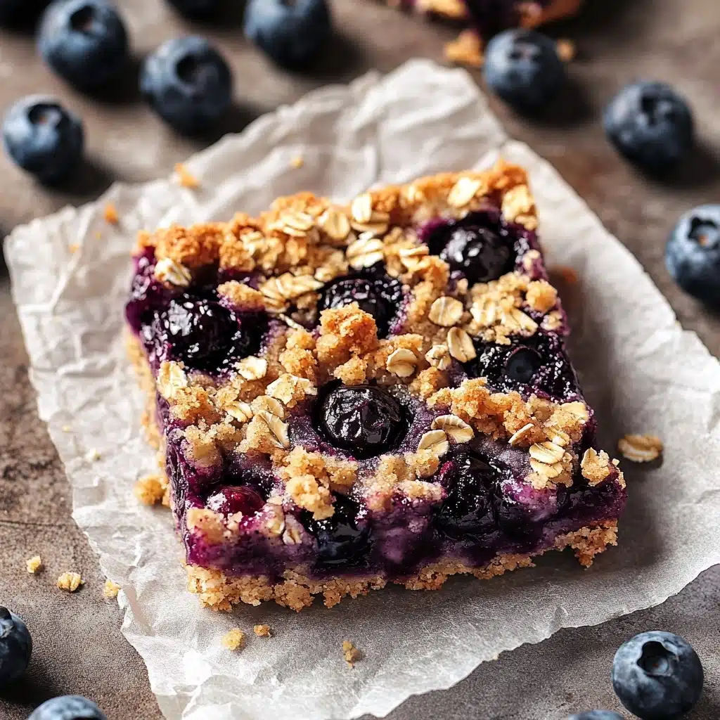 Blueberry Oatmeal Bars Recipe - Recipe Image