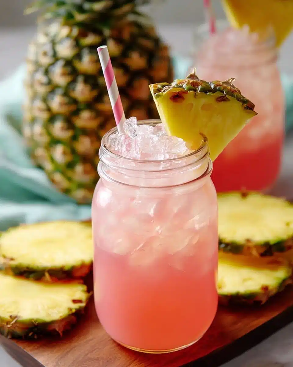 Pineapple Pink Lemonade Party Drink Recipe