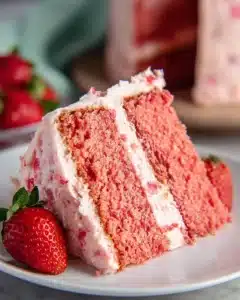 Fresh Strawberry Cake With Strawberry Buttercream Recipe
