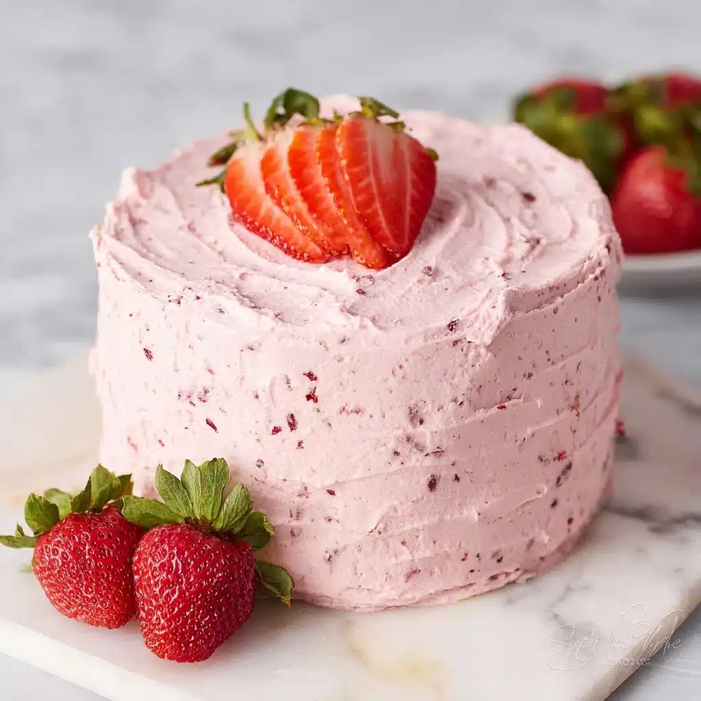 Fresh Strawberry Cake With Strawberry Buttercream Recipe 5 Fresh Strawberry Cake With Strawberry Buttercream Recipe - Recipe Image