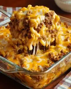 Cheesy One Pot Beef and Potatoes Recipe