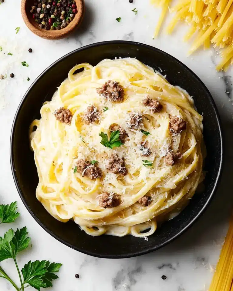 Cheesy Garlic Butter Linguine Pasta with Savory Ground Beef 7 Cheesy Taco Rice Recipe