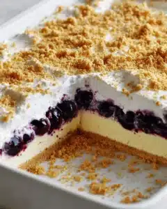 No Bake Lemon Blueberry Dessert Recipe