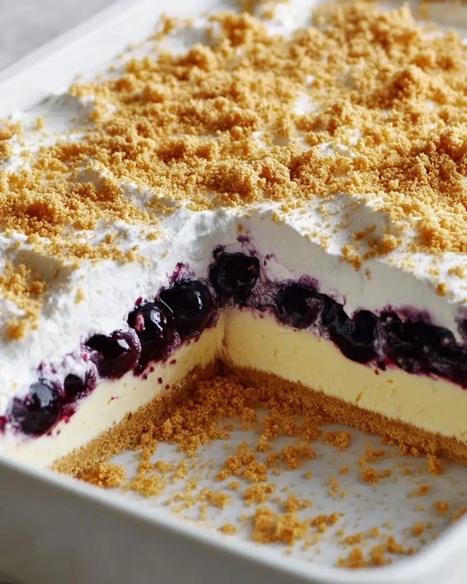 No Bake Lemon Blueberry Dessert Recipe