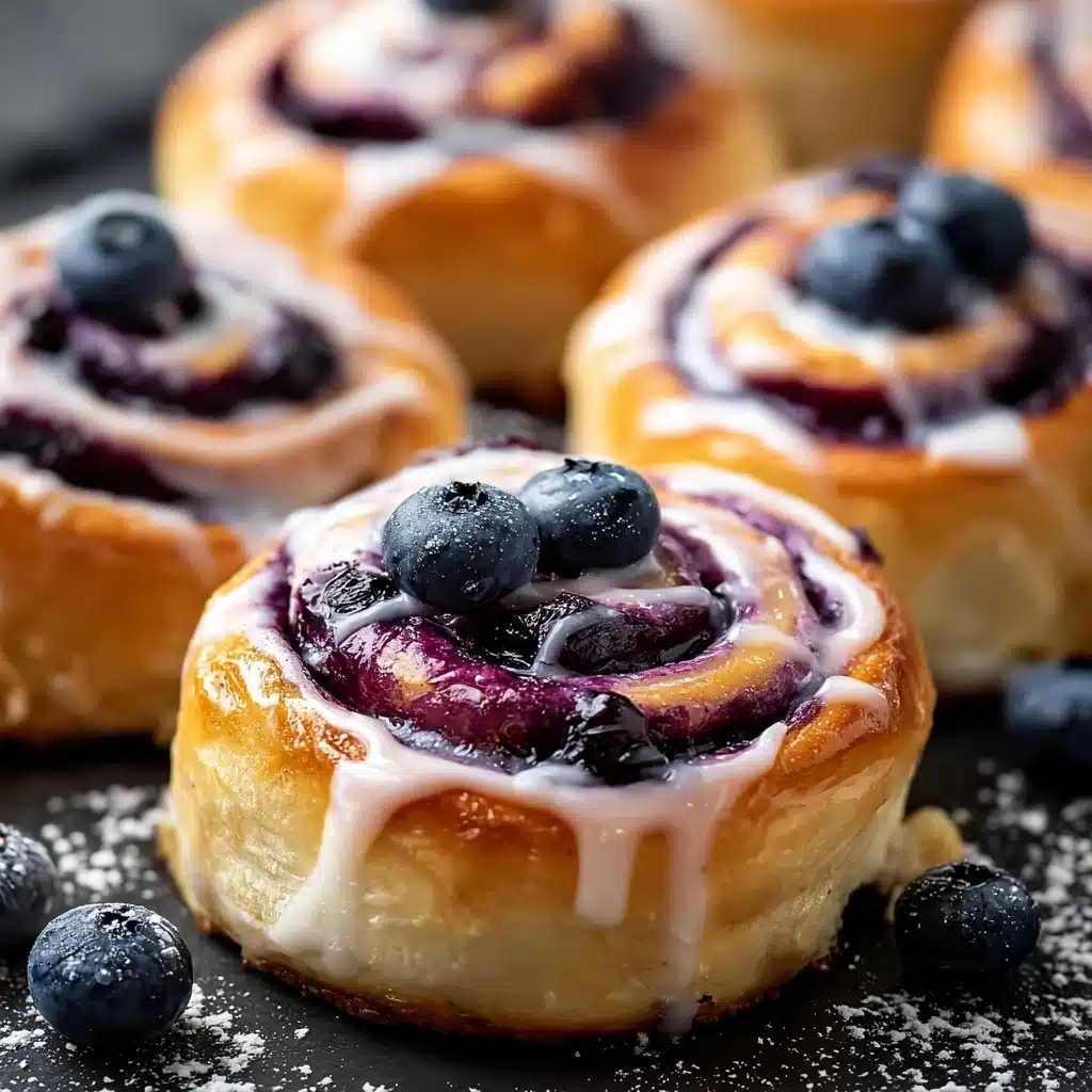 Homemade Blueberry Sweet Rolls Recipe 6 Homemade Blueberry Sweet Rolls Recipe - Recipe Image