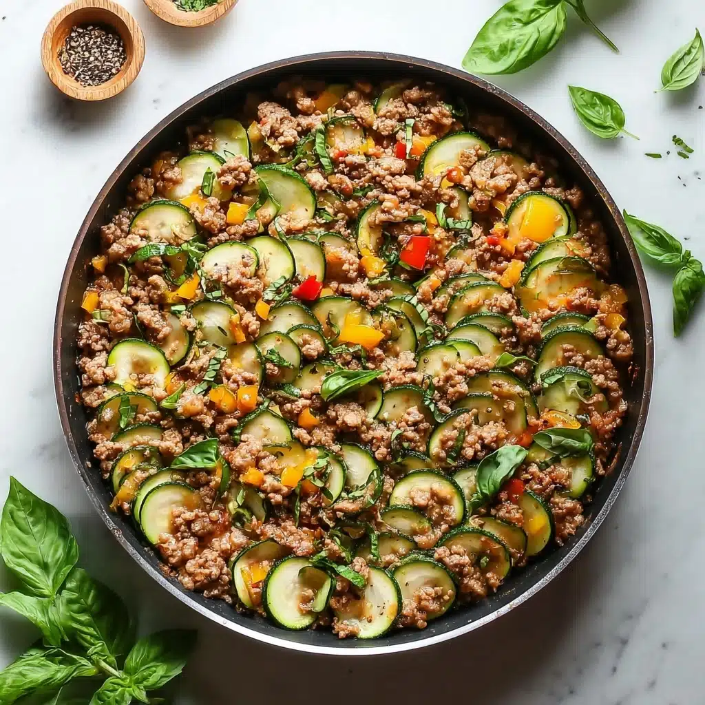 Ground Turkey and Zucchini Skillet Recipe - Recipe Image