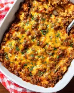 Keto Cheeseburger Casserole Recipe