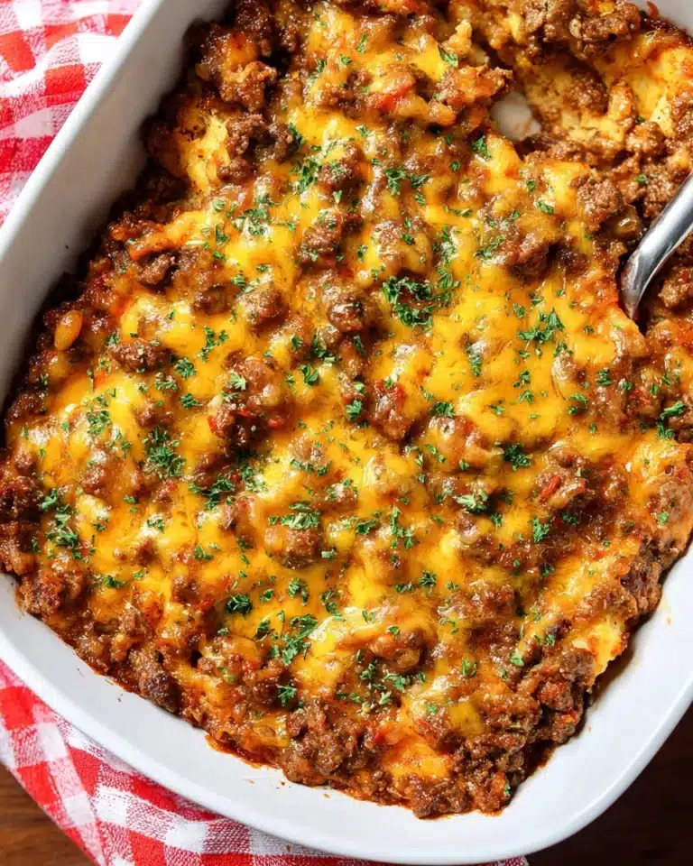 Keto Cheeseburger Casserole Recipe