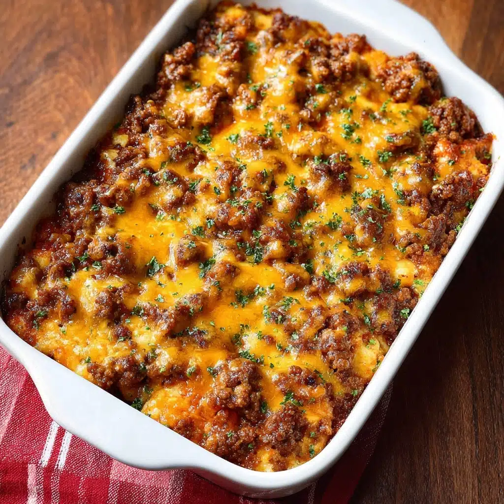 Keto Cheeseburger Casserole Recipe - Recipe Image