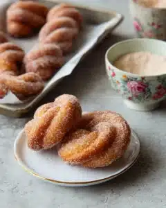 Cinnamon Sugar Twist Doughnuts Recipe