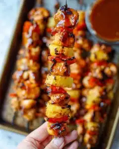 BBQ Pineapple Chicken Kabobs Recipe