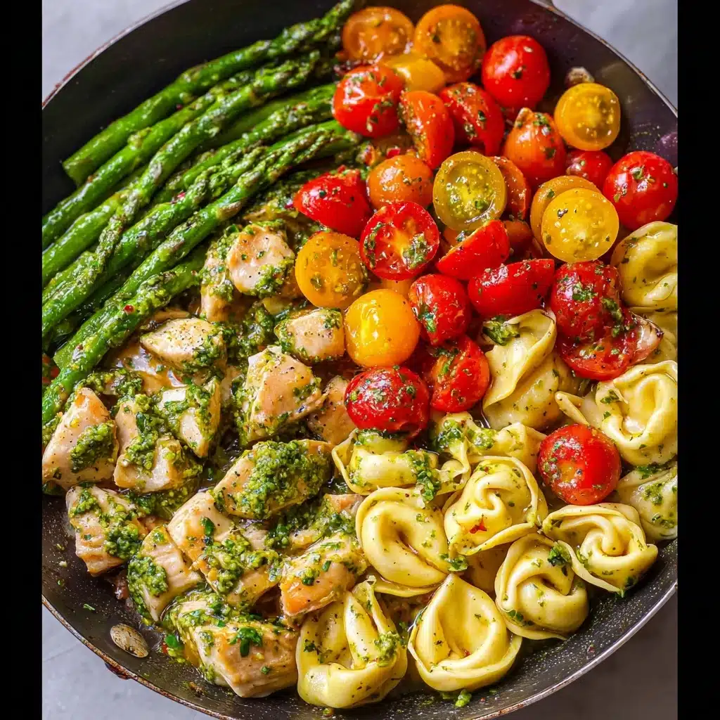 Pesto Chicken Tortellini and Veggies Recipe 5 Pesto Chicken Tortellini and Veggies Recipe - Recipe Image