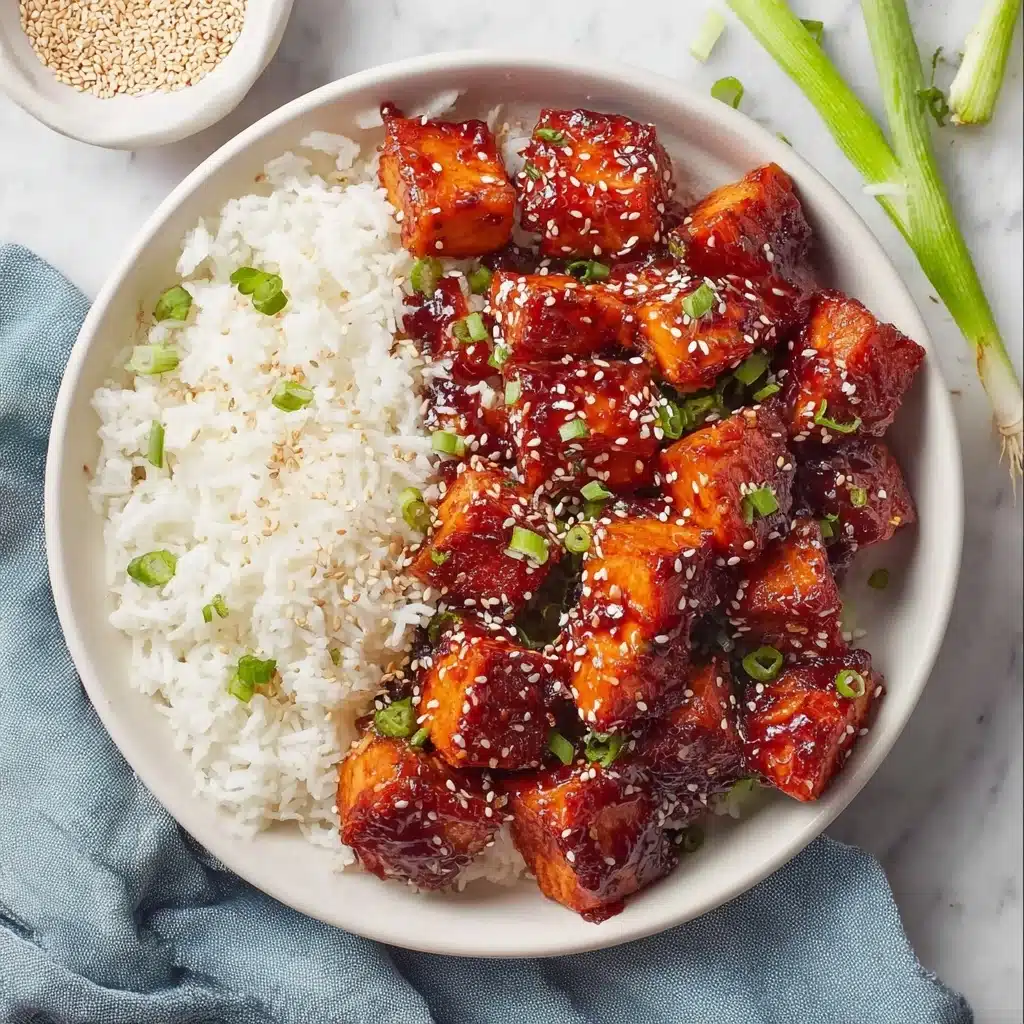 Honey Garlic Salmon Bites Recipe 2 Honey Garlic Salmon Bites Recipe - Recipe Image