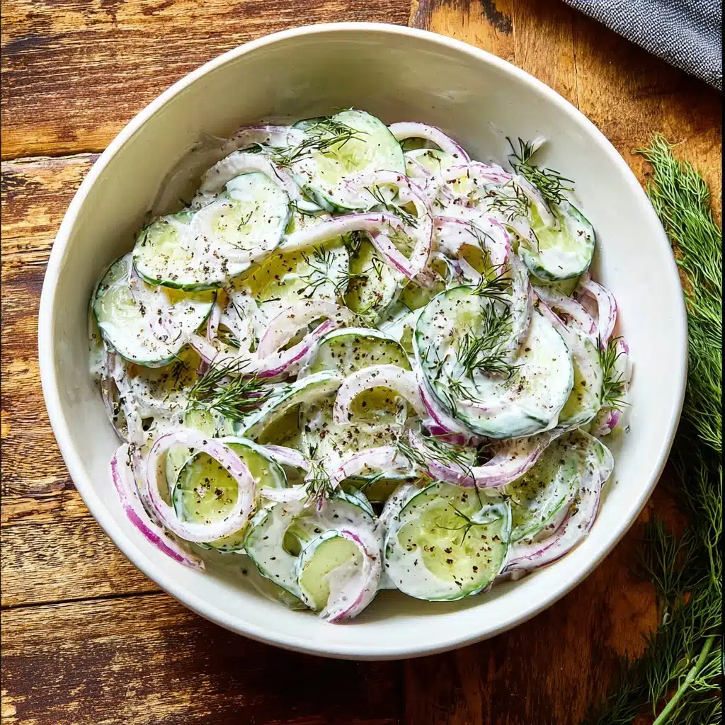 Creamy Cucumber Salad Recipe 5 Creamy Cucumber Salad Recipe - Recipe Image