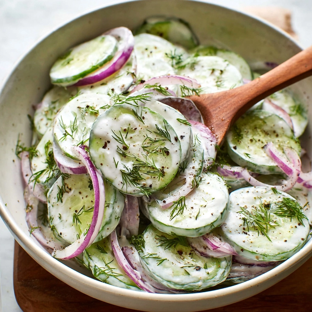 Creamy Cucumber Salad Recipe 6 Creamy Cucumber Salad Recipe - Recipe Image
