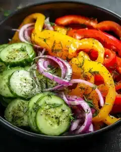 Cucumber Sweet Pepper Salad Recipe