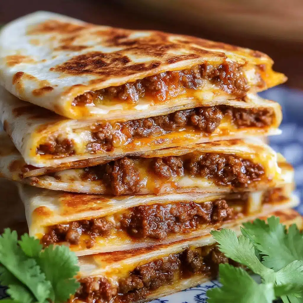 Cheesy Ground Beef Quesadillas Recipe 5 Cheesy Ground Beef Quesadillas Recipe - Recipe Image