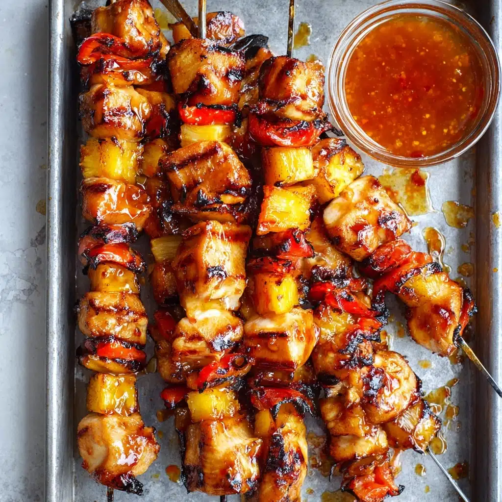 BBQ Pineapple Chicken Kabobs Recipe 5 BBQ Pineapple Chicken Kabobs Recipe - Recipe Image