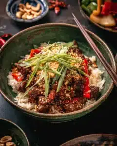 20 Minute Korean Gochujang Beef Bowls Recipe