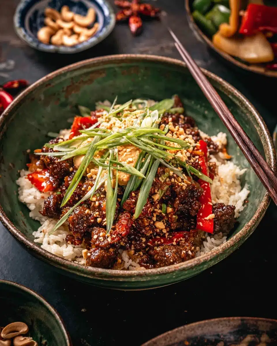 20 Minute Korean Gochujang Beef Bowls Recipe