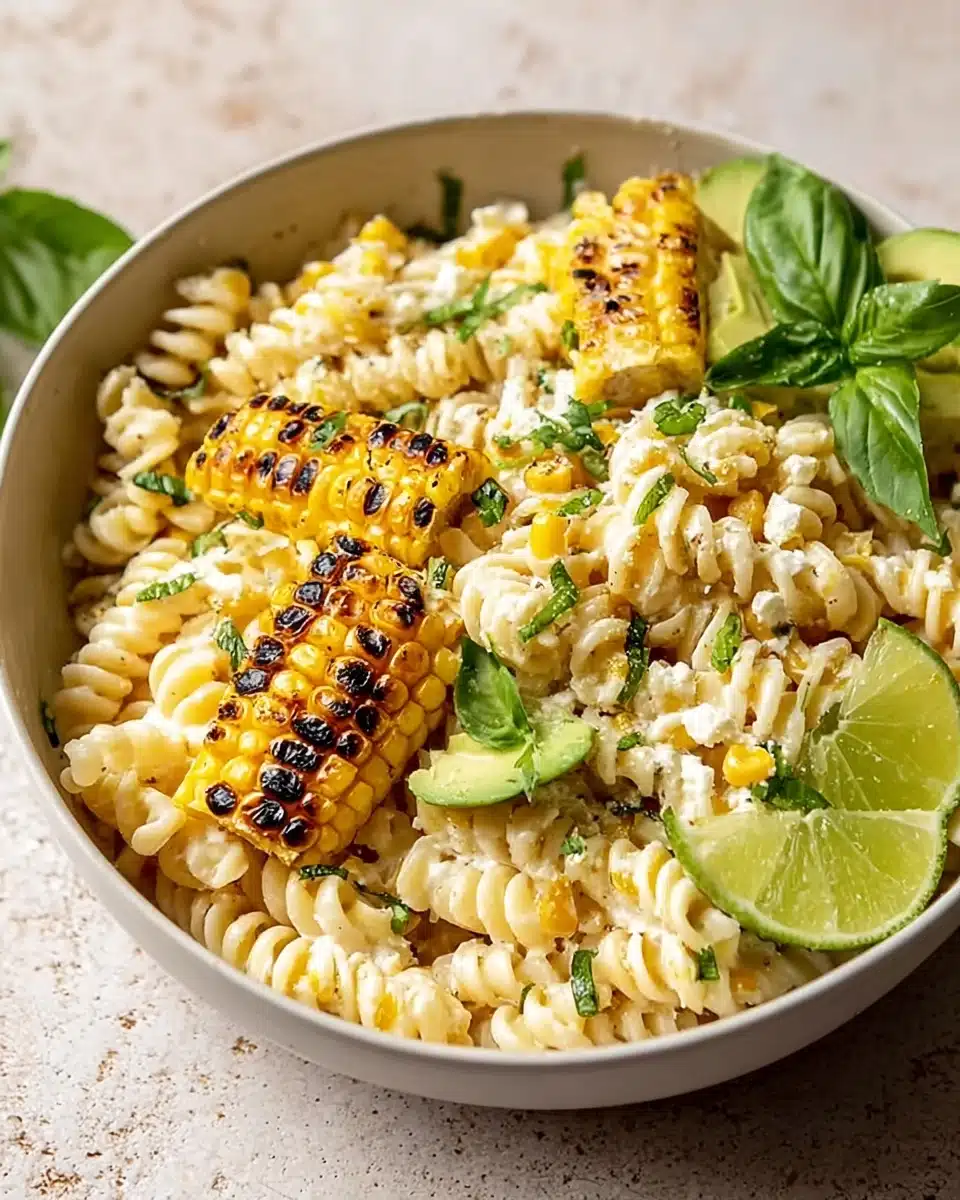 Creamy Street Corn Pasta Salad Recipe