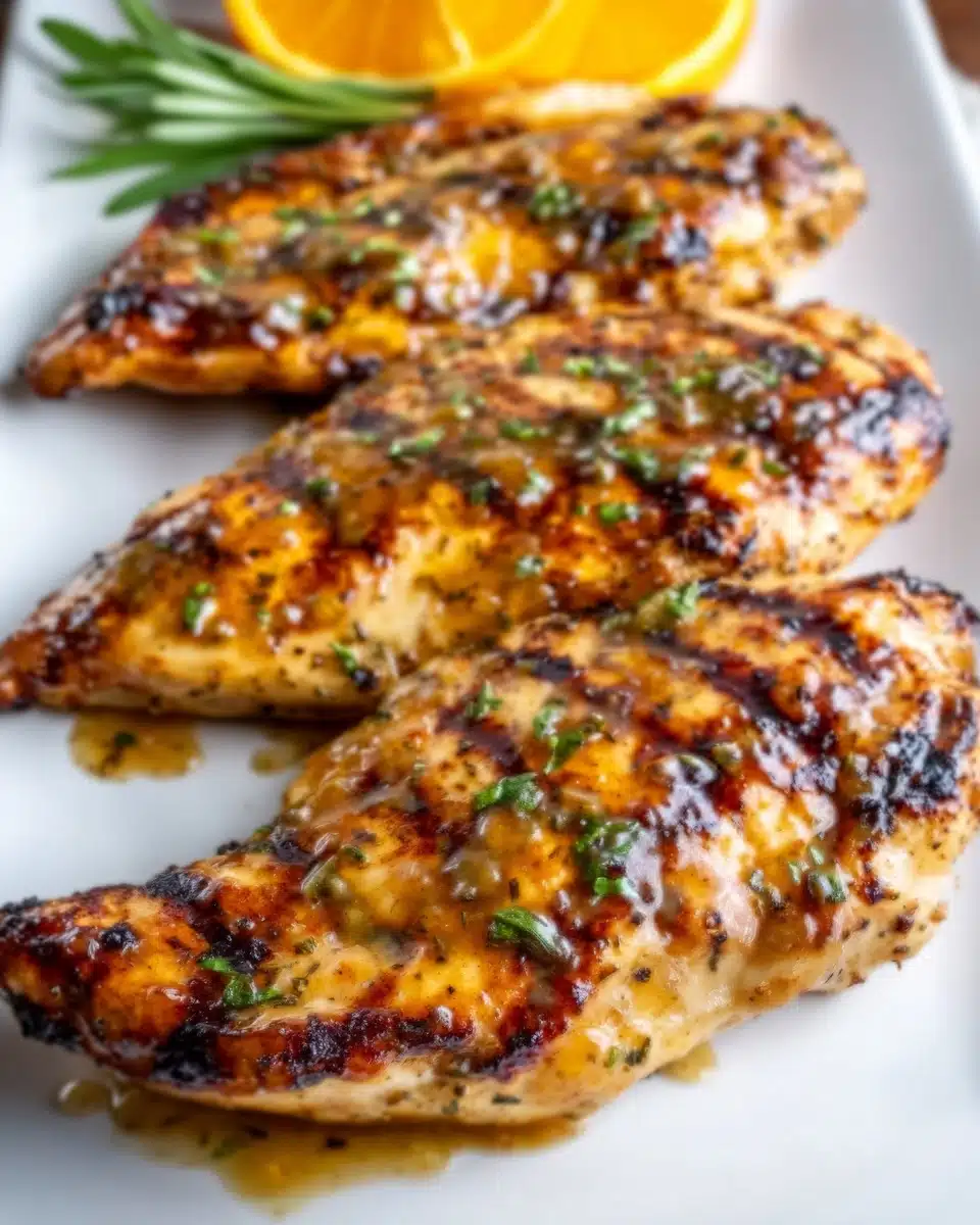 Grilled Citrus Chicken with Glaze Recipe