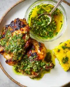 Grilled Chicken Thighs with Chimichurri Recipe