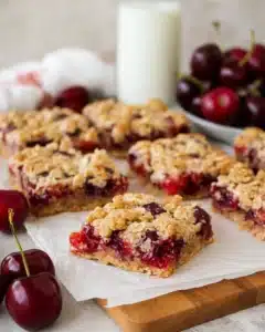 Cherry Crumble Bars Recipe