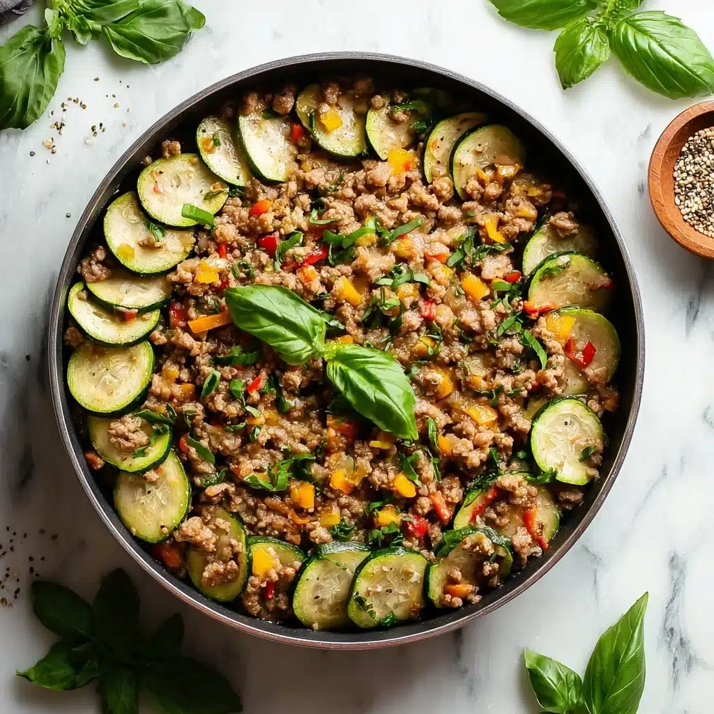 Ground Turkey and Zucchini Skillet Recipe - Recipe Image