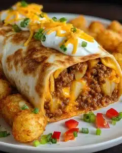 Cheesy Potato Burritos Comfort Meal Recipe
