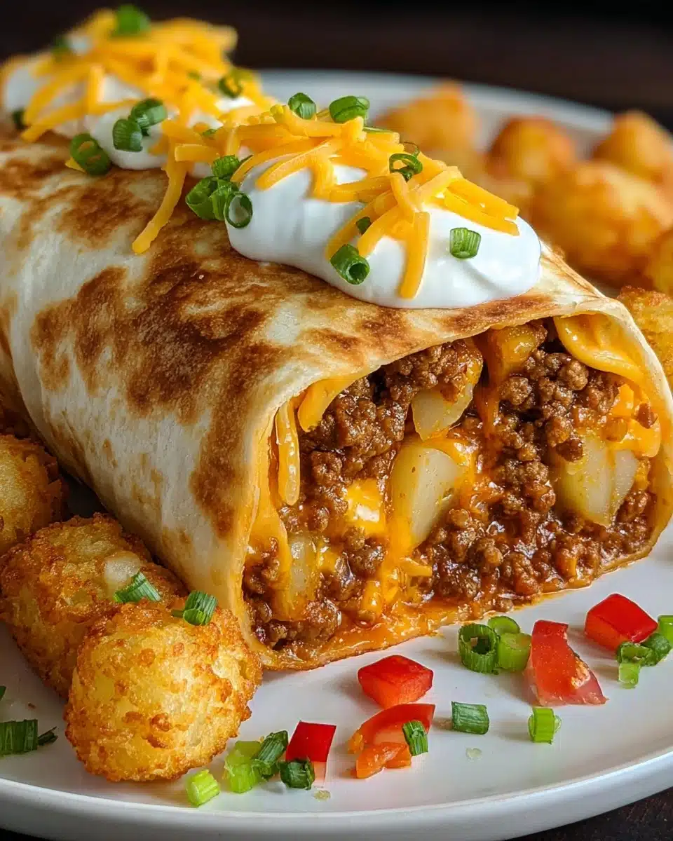 Cheesy Potato Burritos Comfort Meal Recipe