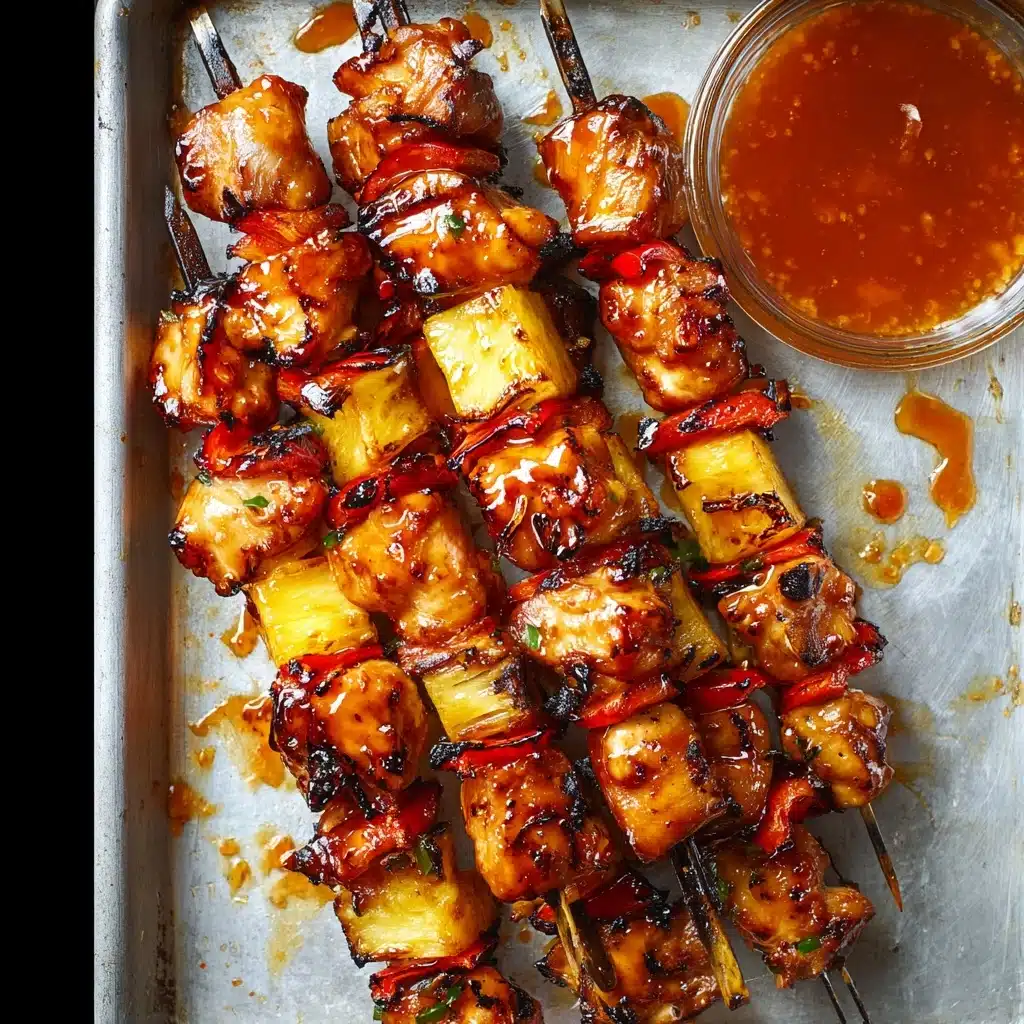 BBQ Pineapple Chicken Kabobs Recipe 6 BBQ Pineapple Chicken Kabobs Recipe - Recipe Image
