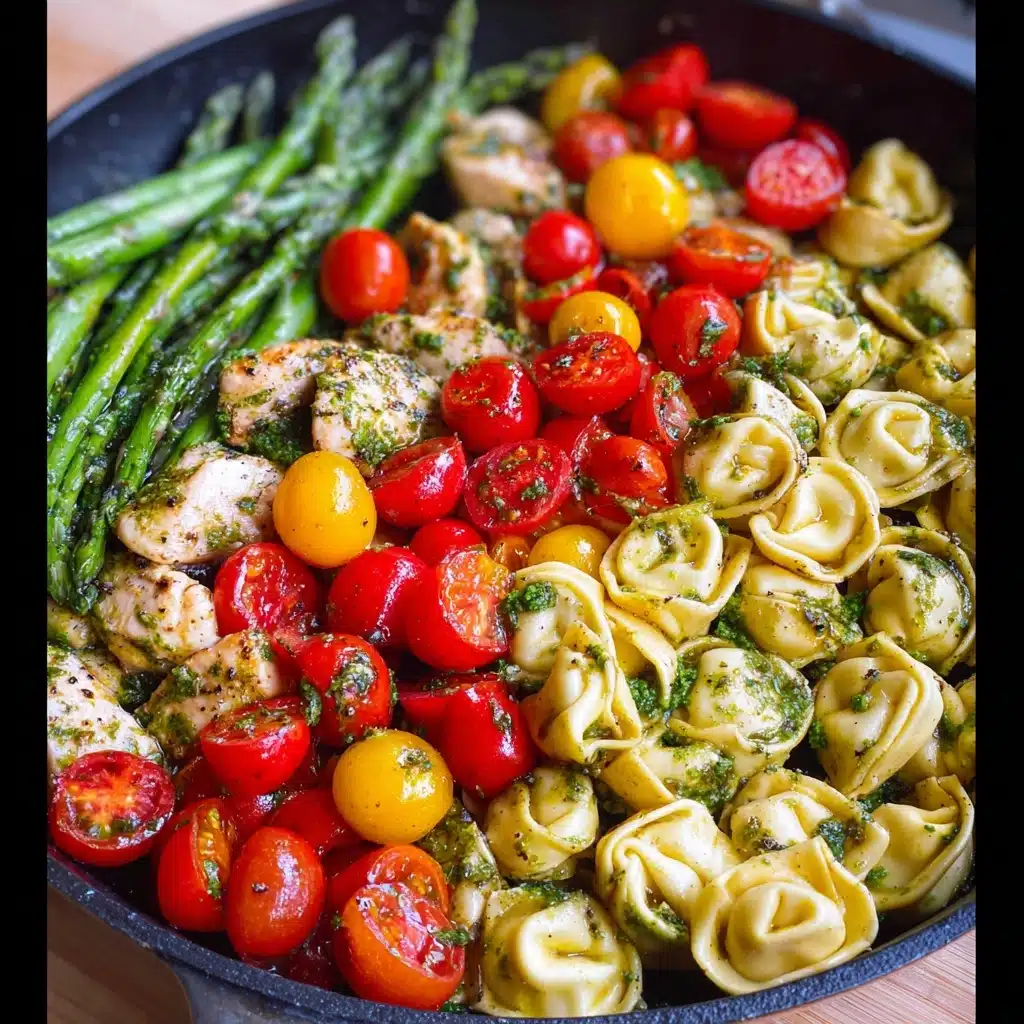 Pesto Chicken Tortellini and Veggies Recipe 6 Pesto Chicken Tortellini and Veggies Recipe - Recipe Image