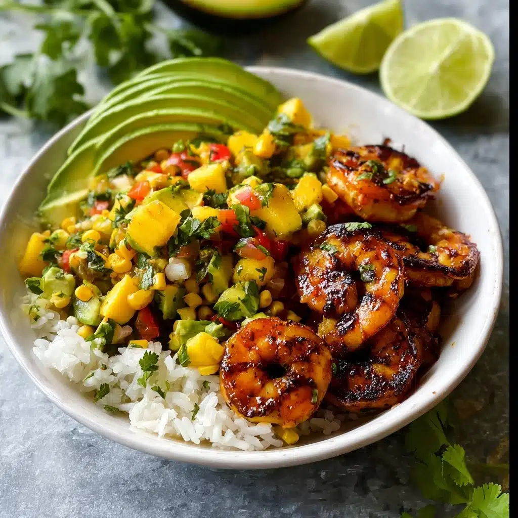 Chipotle Shrimp Avocado And Mango Rice Bowls Recipe 5 chipotle shrimp avocado and mango rice bowls Recipe - Recipe Image